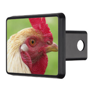 rooster, chicken, animal, bird, design, farm, hitch cover