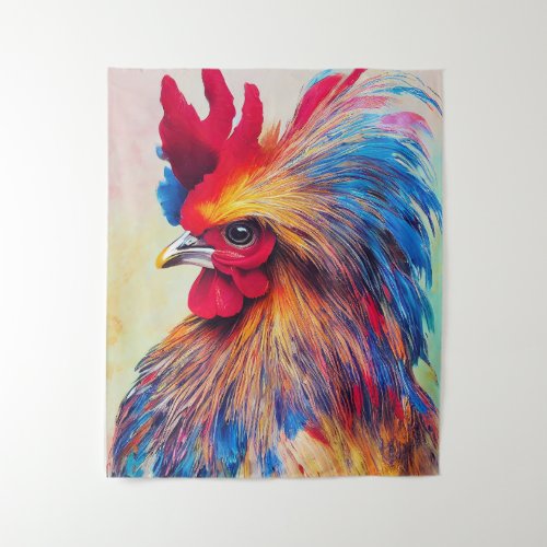 Rooster Chicken Animal Discovery Adventure Nature  Tapestry