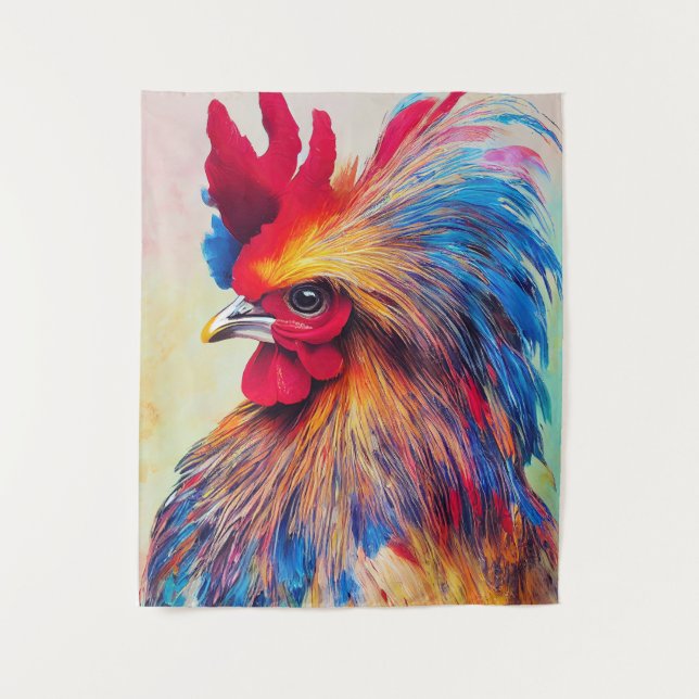 Rooster Chicken Animal Discovery Adventure Nature  Tapestry (Front)