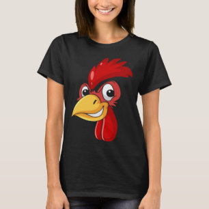 Rooster Chicken Face Cockfighting Bird Halloween C T-Shirt
