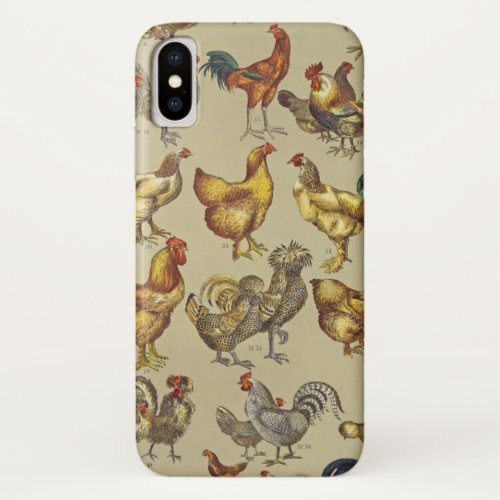 Rooster Chicken Farm Animal Poultry Country iPhone X Case