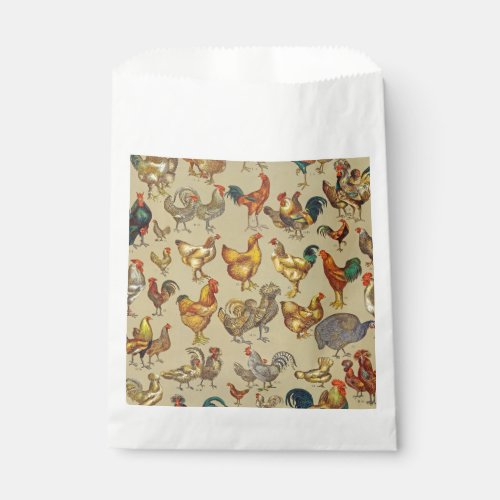 Rooster Chicken Farm Animal Poultry Country Favor Bag