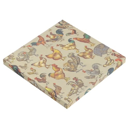 Rooster Chicken Farm Animal Poultry Country Gallery Wrap
