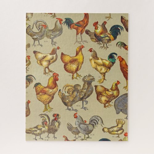 Rooster Chicken Farm Animal Poultry Country Jigsaw Puzzle