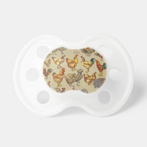 Rooster Chicken Farm Animal Poultry Country Pacifier