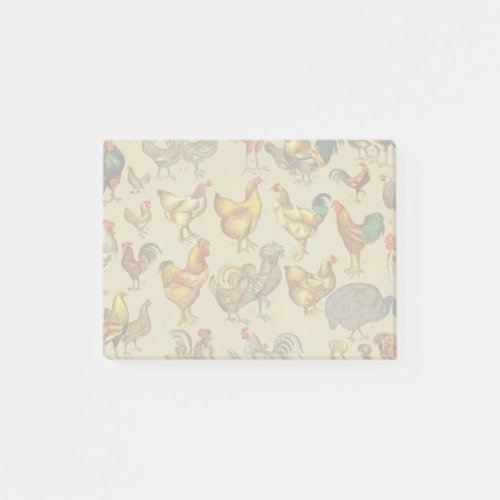 Rooster Chicken Farm Animal Poultry Country Post_it Notes