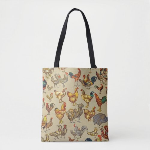 Rooster Chicken Farm Animal Poultry Country Tote Bag