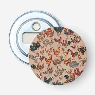 Rooster Chicken Farm Country Animal Bottle Opener