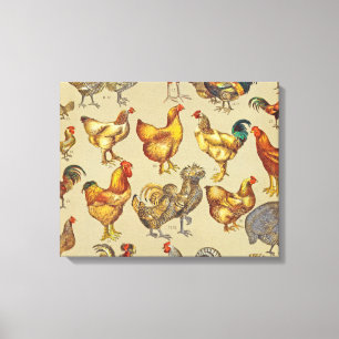 Rooster Chicken Farm Country Animal Canvas Print
