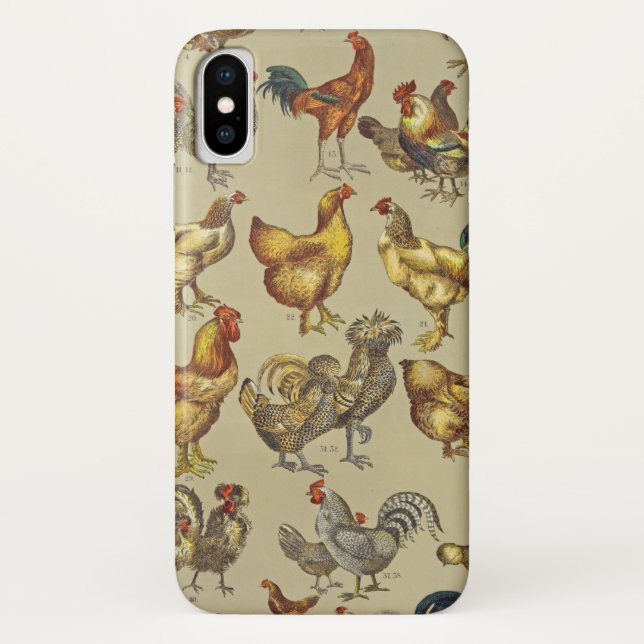 Rooster Chicken Farm Country Animal Case-Mate iPhone Case (Back)