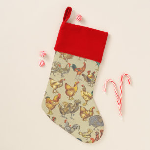 Rooster Chicken Farm Country Animal Christmas Stocking