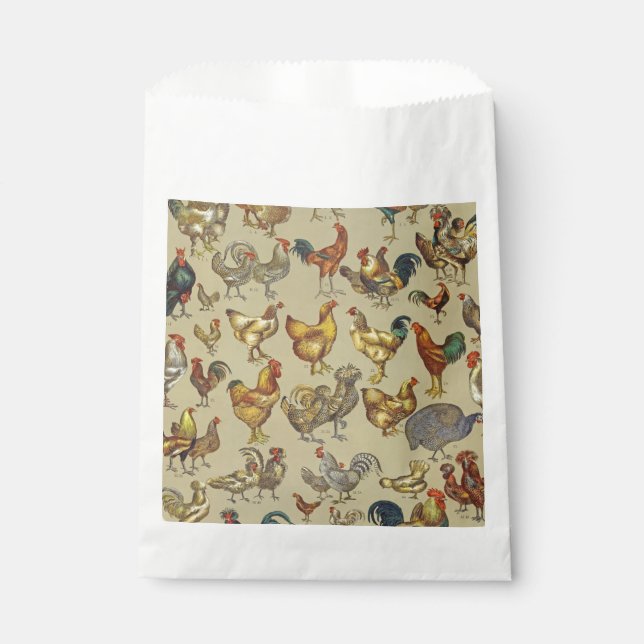Rooster Chicken Farm Country Animal Favor Bag (Front)
