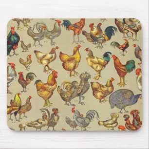 Rooster Chicken Farm Country Animal Mouse Pad