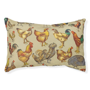 Rooster Chicken Farm Country Animal Pet Bed