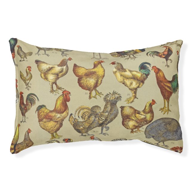 Rooster Chicken Farm Country Animal Pet Bed (Front)