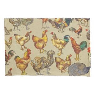 Rooster Chicken Farm Country Animal Pillow Case