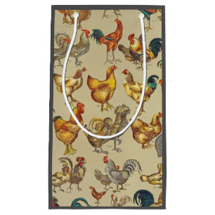 Rooster Chicken Farm Country Animal Small Gift Bag