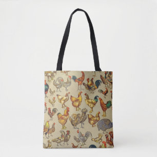 Rooster Chicken Farm Country Animal Tote Bag