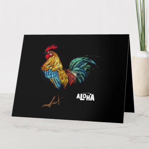 rooster chicken hawaii aloha hawaiian 157 card