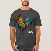 Chicken Rooster Tropical Pineapple Hawaiian Shirt