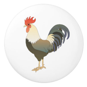 Rooster Chicken Kitchen Decor Cabinet Drawer Knob