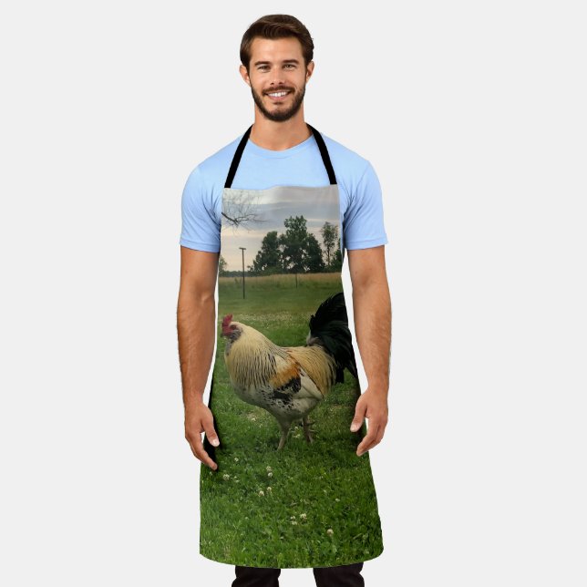 Rooster Chicken On the Farm Photo Apron (Worn)