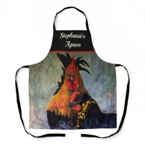 Rooster Chicken Personalized Apron