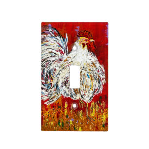 Rooster  Chicken Single Switch Plate