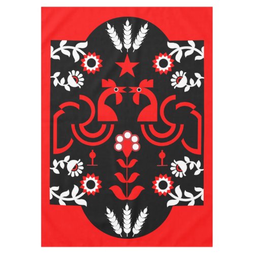 Rooster Cockerel Nordic Scandinavian Folk Art   Ta Tablecloth