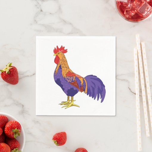 Rooster Cocktail Napkins Zazzle