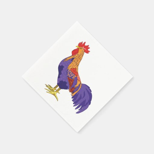 Rooster Cocktail Napkins Zazzle