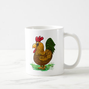 Rooster coffee cup, mug, chicken, humor mug