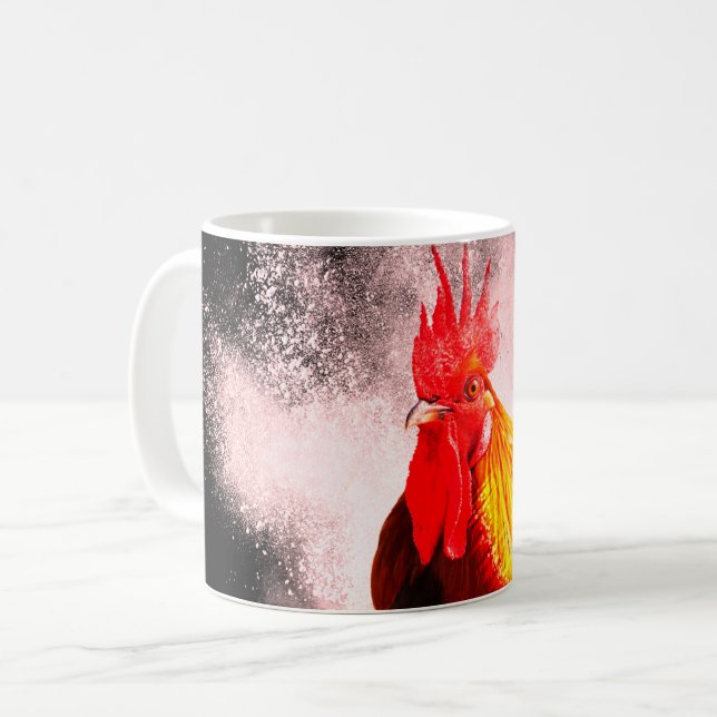 Rooster Coffee Mug (Front Left)