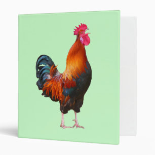 Rooster Crowing Binder