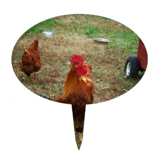 Rooster Crowing Cake Topper