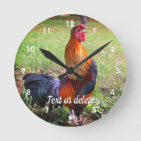 Rooster Crowing Farm Animal Personalized