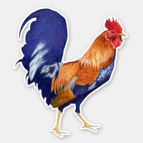 Rooster Custom_Cut Stickers