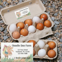 Rooster Custom Eggs Sticker