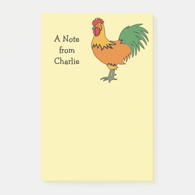 Rooster custom notes (Front)