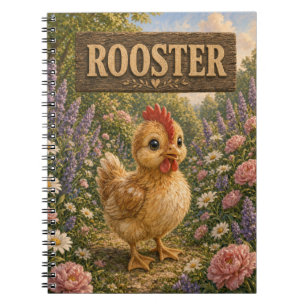 Rooster Cute Baby Storybook Nursery Animal Notebook