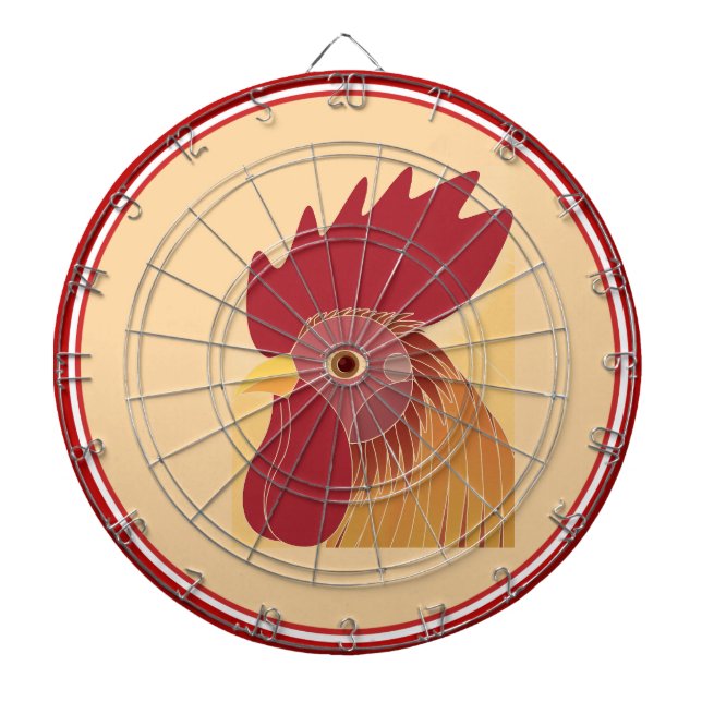 Rooster Dart Board (Front)