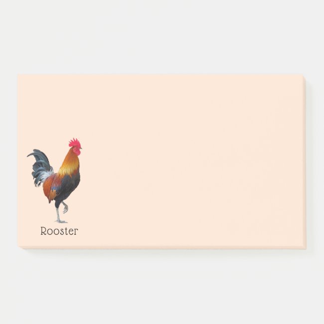 Rooster Design Post it Notes