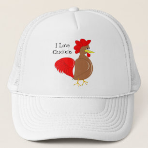 Rooster Design Trucker Hat