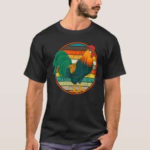Rooster Distressed Retro Vintage Chicken Farm Poul T-Shirt