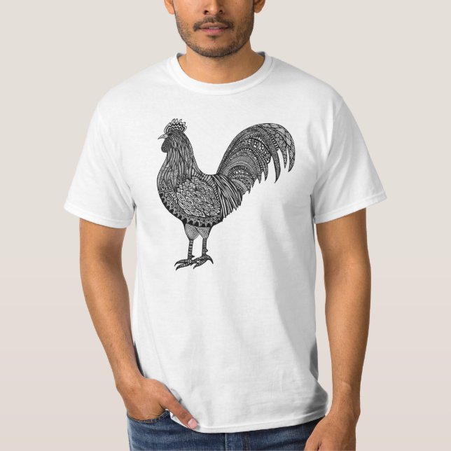 rooster doodle T-Shirt (Front)