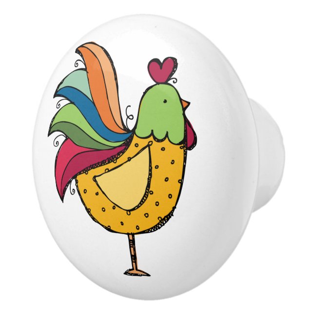 Rooster Drawer / Cabinet Knobs - SRF (Right)