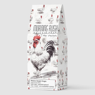 Rooster Drawing Roasted Coffee