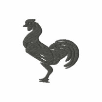 Rooster Embroidered design
