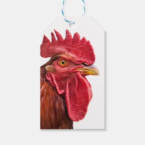 Rooster Face Gift Tags