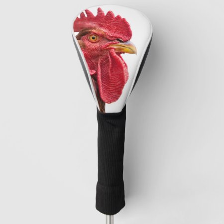 Rooster Face Golf Head Cover